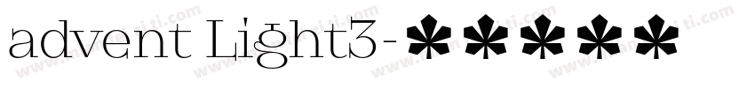 advent Light3字体转换